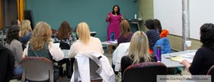 Career Expert Beena Kavalam, MBA, CPCC speaking with the Daring Divas of Colorado